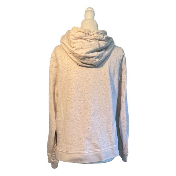 Vintage Nike Funnel Neck Hoodie Sweatshirt Ivory Confetti French Terry Knit M - Picture 4 of 9